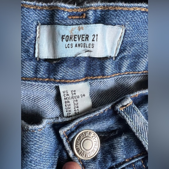 Forever 21 Jeans size 24 blue - Picture 2 of 5
